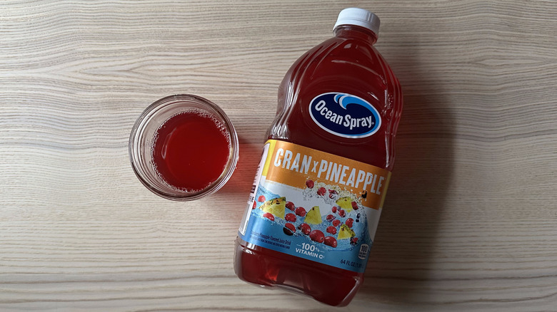 Ocean Spray Cran x Pineapple on wooden table