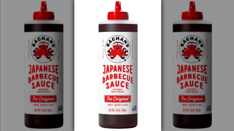Bachan's barbecue sauce on white background