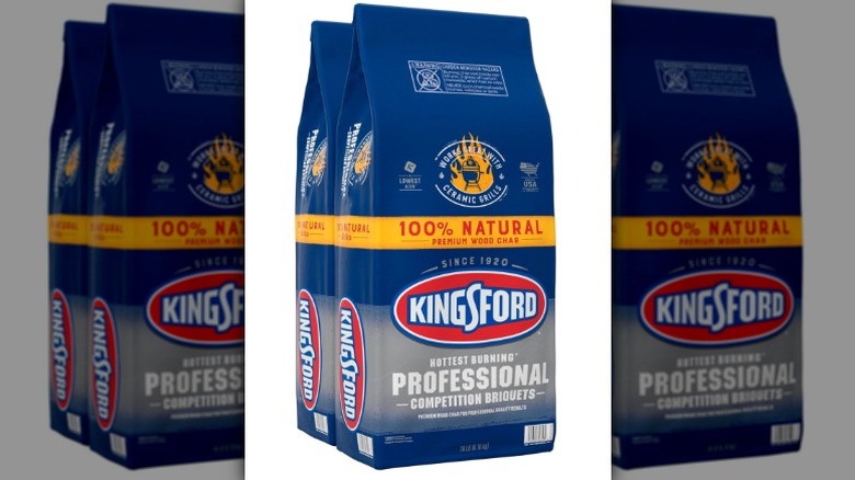 Kingsford charcoal on white background