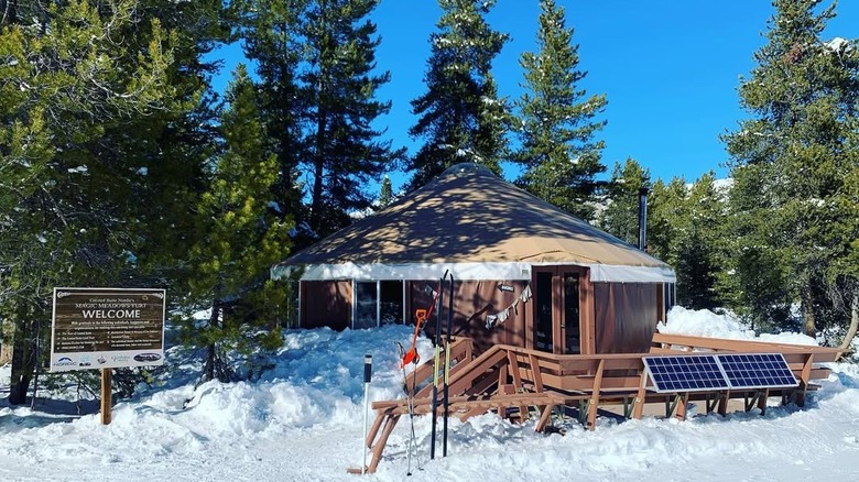 Outside of Magic Meadows Yurt