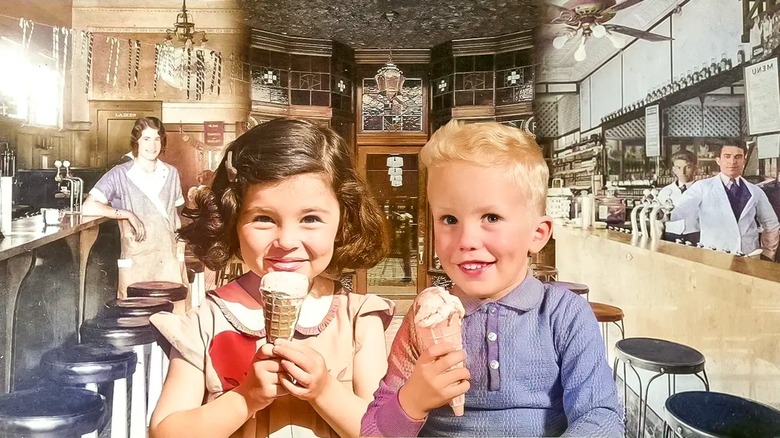 Children with ice cream
