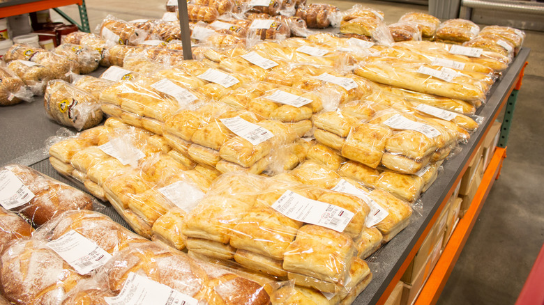 Costco stock of their Artisan Rolls bread product