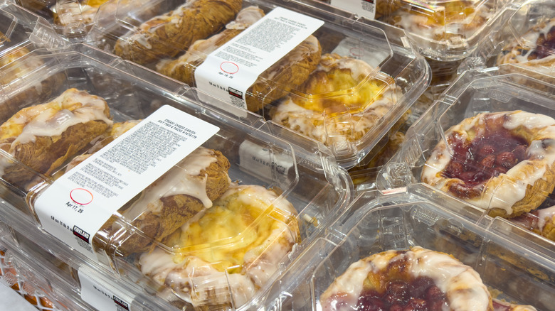 Close-up of Costco Lemon and Cheese Danishes