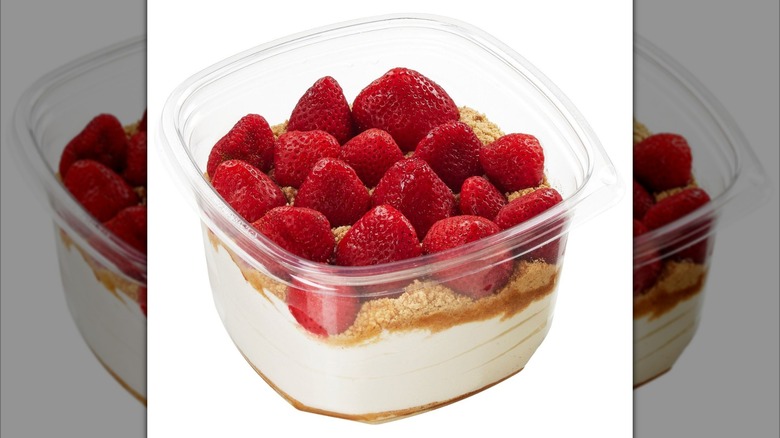 Professional photo of Costco's Strawberries and Cream dessert