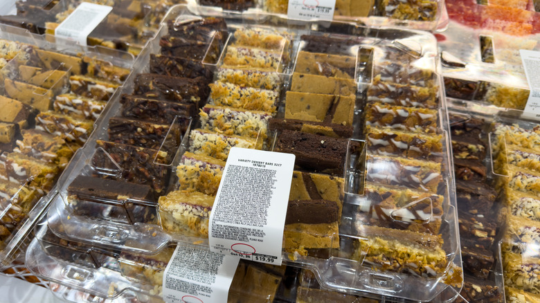 Large assortment of Costco's Variety Dessert Bars