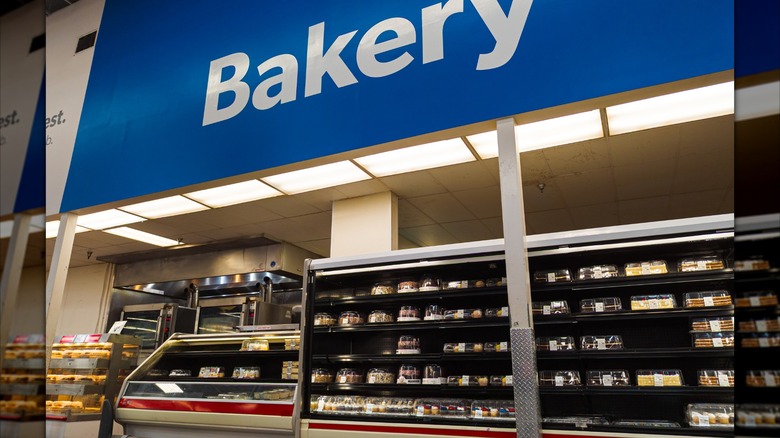 Costco's Bakery section full of baked goods