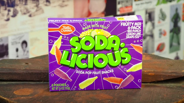 purple Soda-Licious box on a wooden table