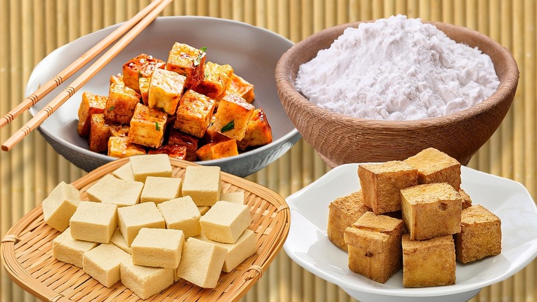 Tofu with cornstarch