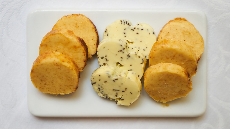 pats of flavored butter
