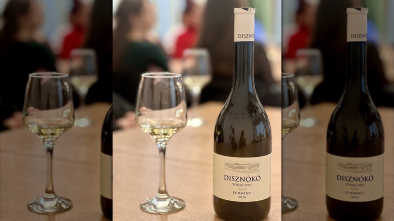 bottle and glass of white wine
