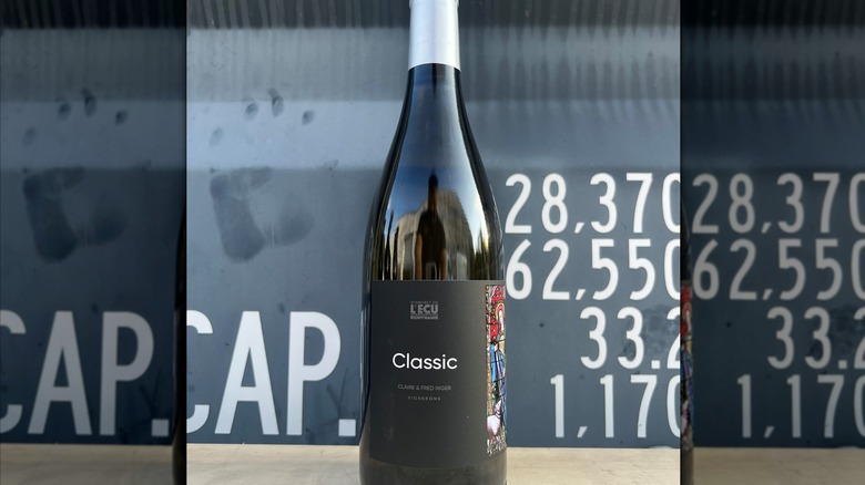 bottle of white wine
