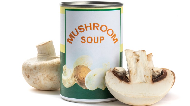 Generic mushroom soup can