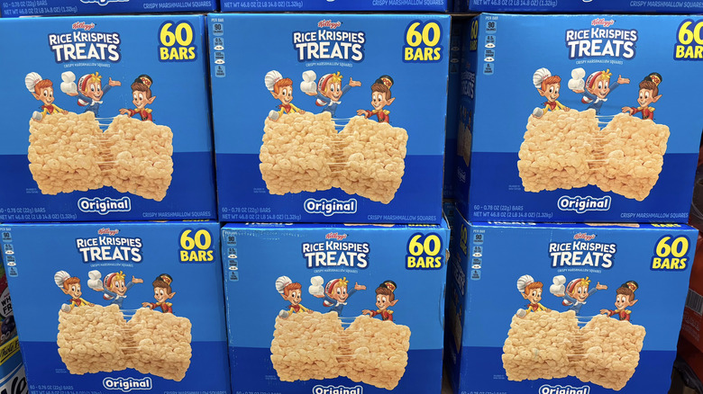 Rice Krispies Treats bars in a bulk boxes of 60 bars