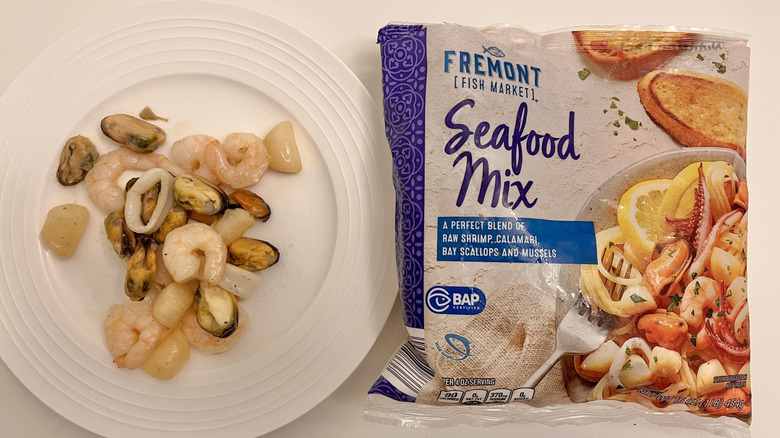 Bag of seafood mix