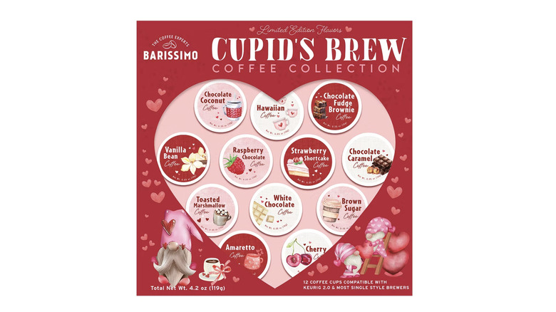 package of flavored coffee collection