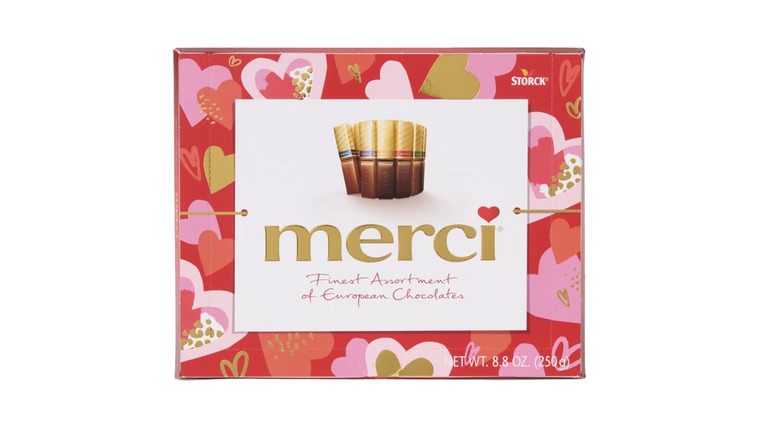 box of European chocolates