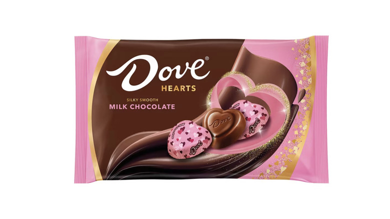 package of Dove choclates