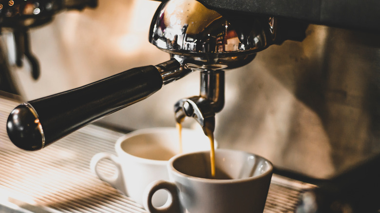 Espresso from traditional machine