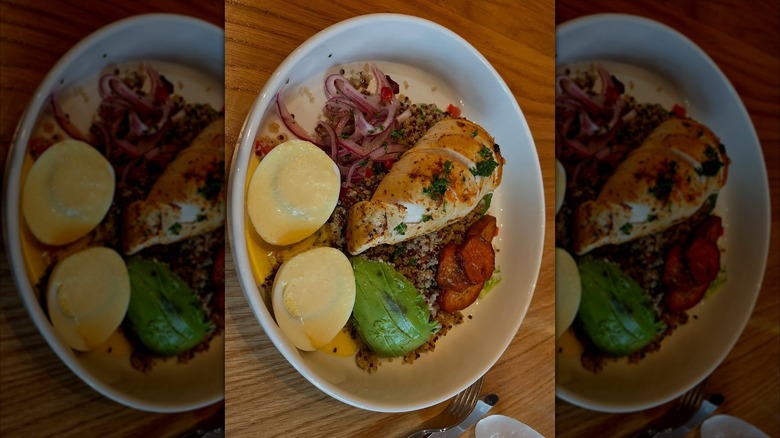 Rice and chicken dish from the Peruvian Brothers within La Cosecha