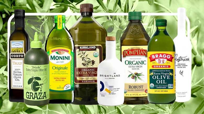 Olive oil brands side by side