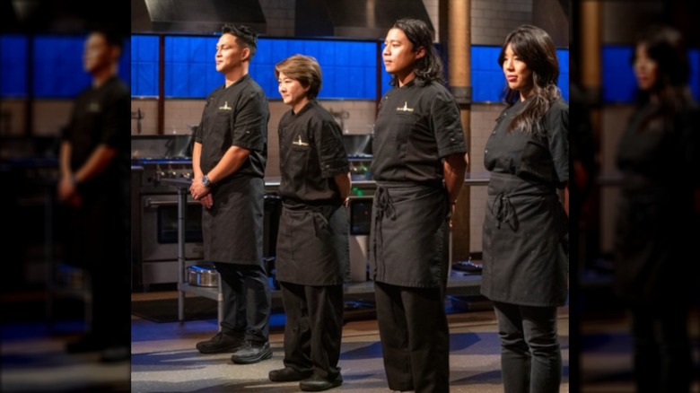 Group of contestants on Chopped