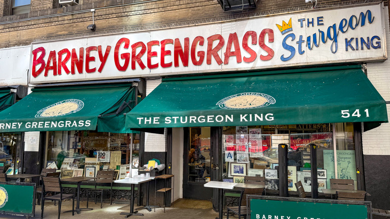 Exterior in front of Barney Greengrass Sturgeon King in NYC