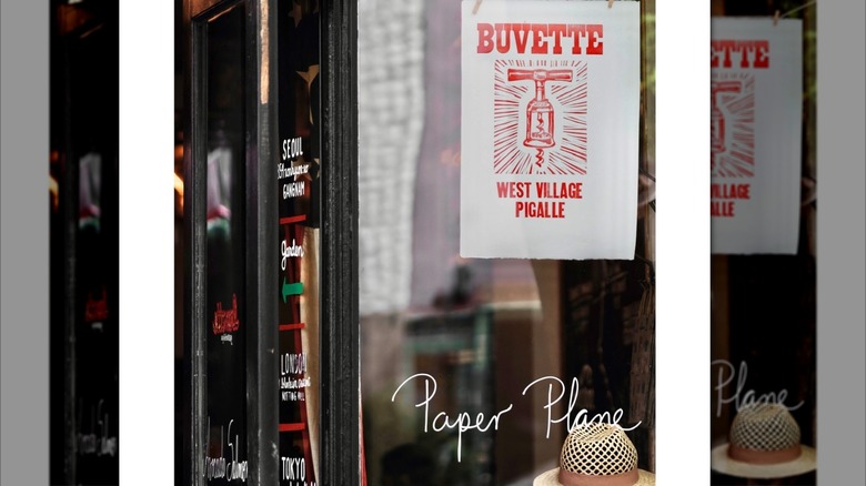 Entrance to NYC restaurant Buvette