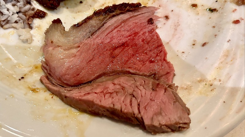 Alcatra on plate at Fogo de Chão