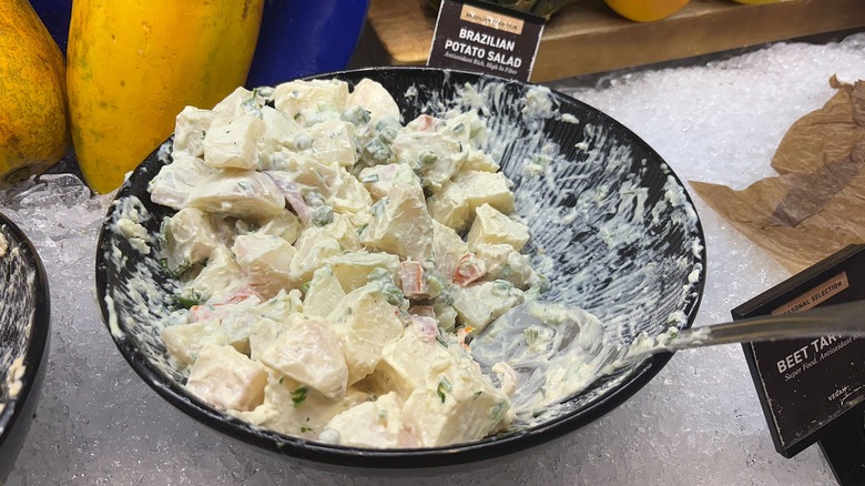 Brazilian potato salad in bowl at Fogo de Chão steakhouse