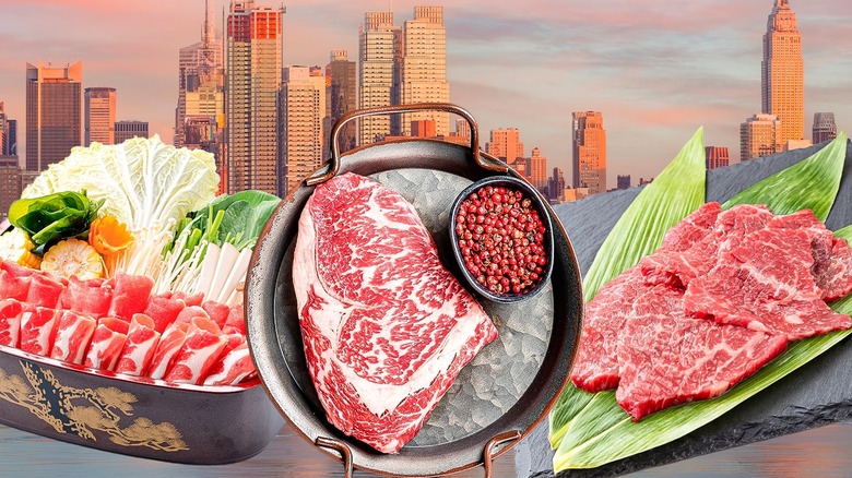 Japanese meats NYC background