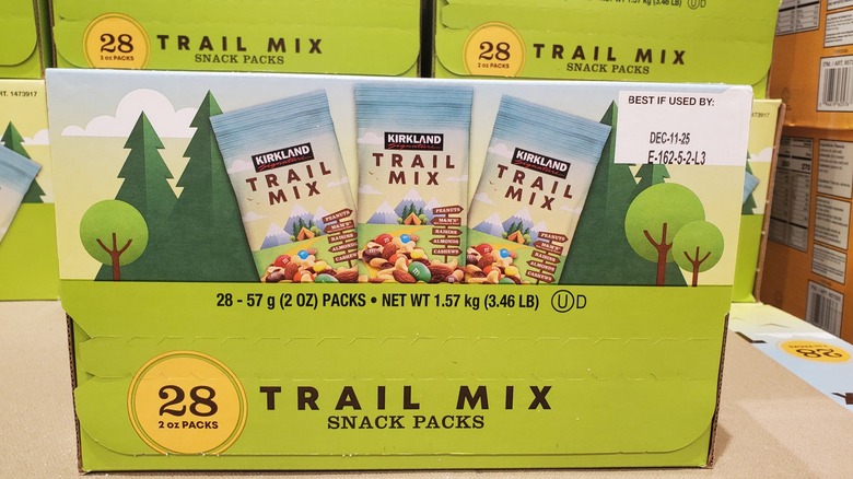 Kirkland Signature trail mix snack packs at Costco