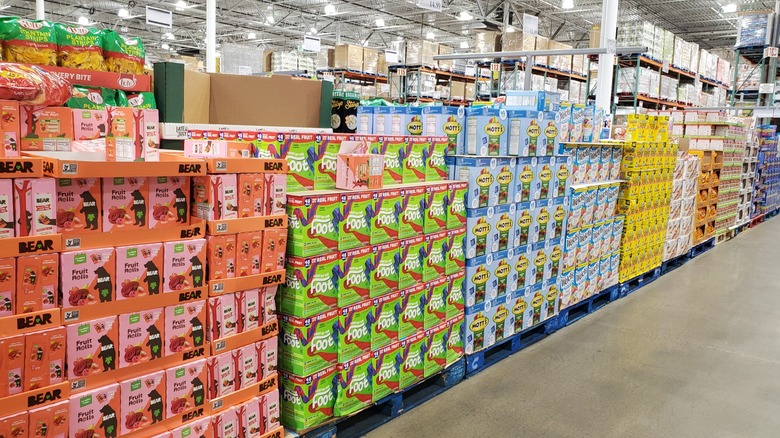 Various snacks at Costco