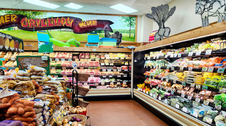 Trader Joe's signs and food
