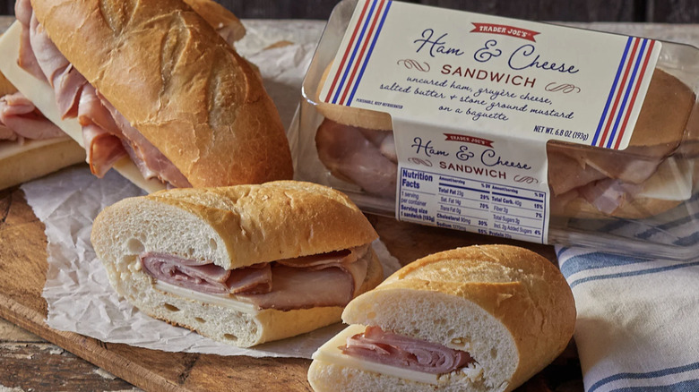 Trader Joe's ham & cheese sandwich
