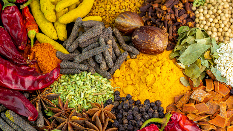 indian spices colorful 