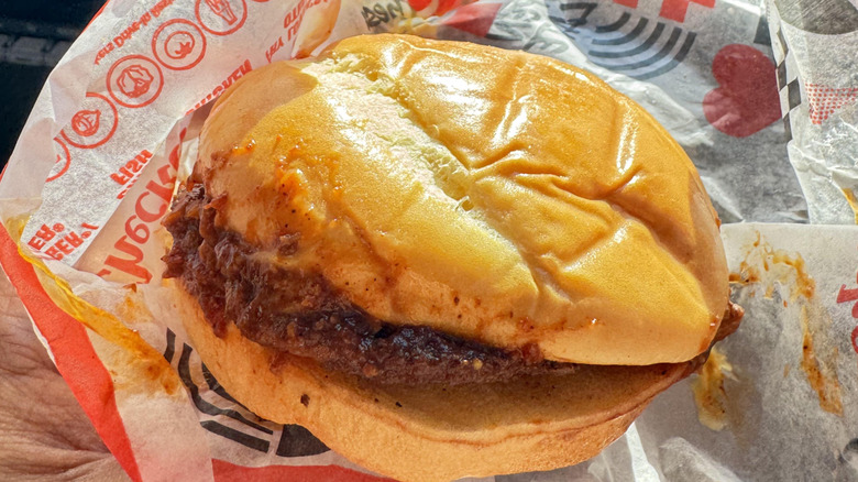 A chili cheeseburger from Checkers and Rally's