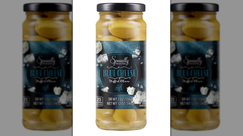 Aldi's Specially Selected blue cheese stuffed olives