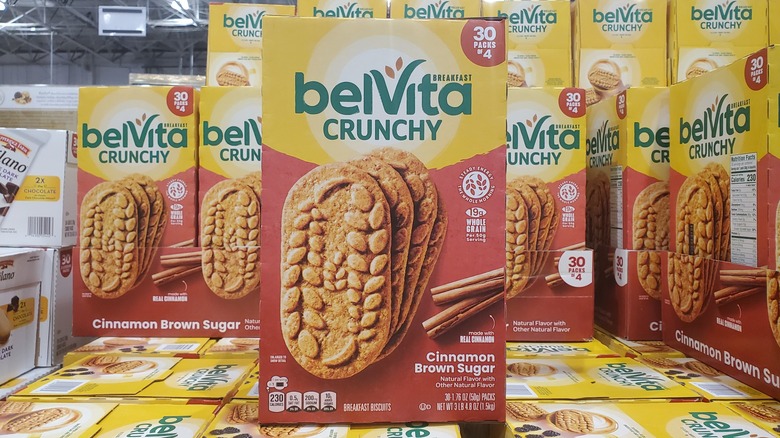 Belvita cinnamon brown sugar crunchy breakfast biscuits at Costco