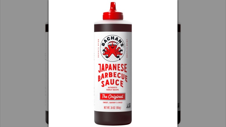 A beauty shot of Bachan's original Japanese barbecue sauce on a white background