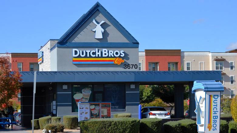 Exterior view of a Dutch Bros store