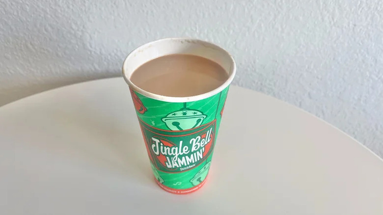 Protein mocha in holiday packaging