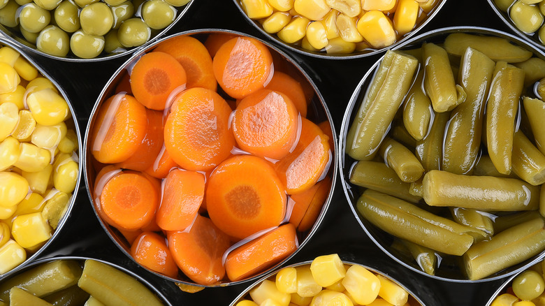Canned assorted vegetables