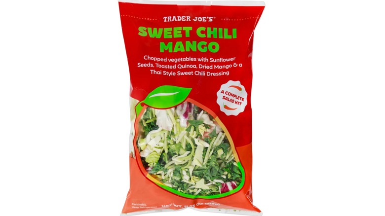 Stock image of Trader Joe's Sweet Chili Mango Complete Salad Kit
