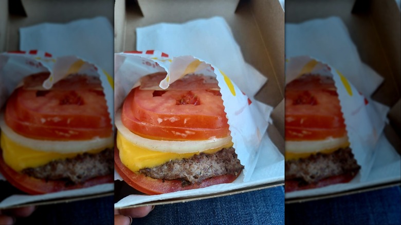 In-N-Out Burger Tomato Wrap in paper