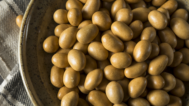 Aerial shot of Japanese peanuts