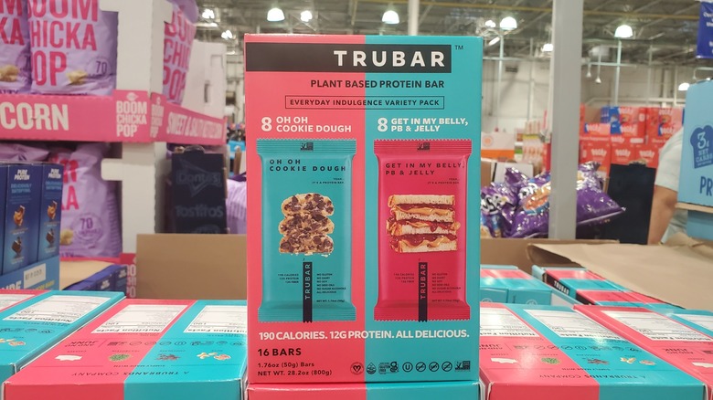 A box of TruBars at Costco