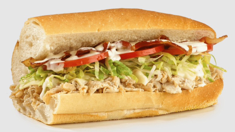 Jersey Mike's bacon ranch chicken cheesesteak sandwich