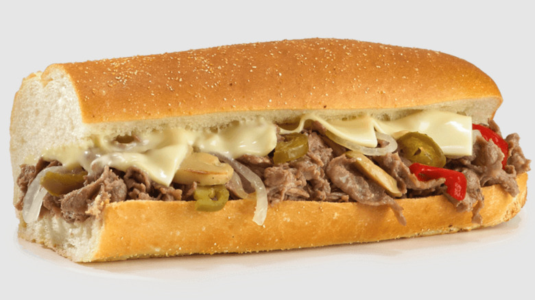 Jersey Mike's Big Kahuna cheesesteak with jalapenos