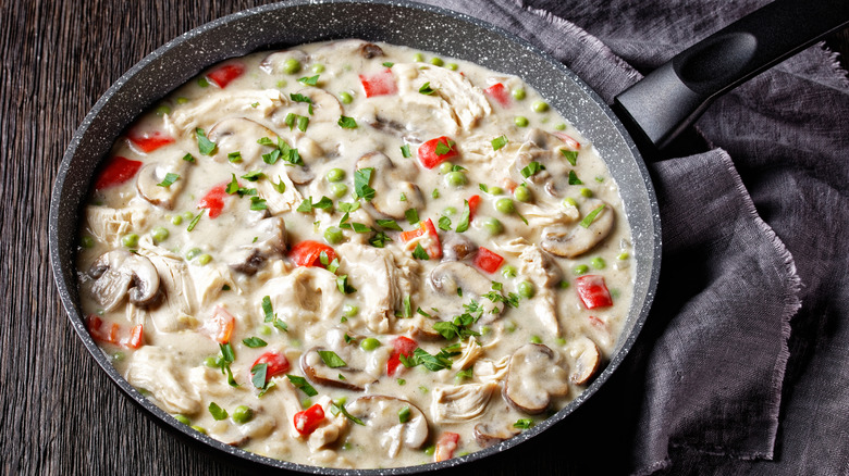 pan of Chicken à la King