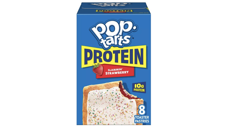 Protein Pop-Tarts on white background